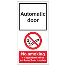 Automatic Door - No Smoking On Premises