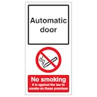 Automatic Door - No Smoking On Premises
