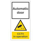 Automatic Door - CCTV In Operation