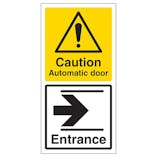 Automatic Door - Entrance Arrow