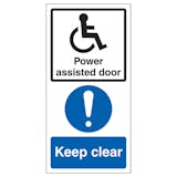 Power Assisted Door - Keep Clear