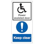 Power Assisted Door - Keep Clear