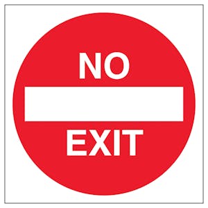No Exit - Automatic Door
