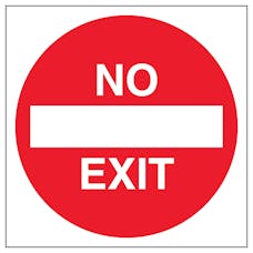 No Exit - Automatic Door
