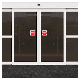No Entry Symbol Automatic Door