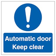 Automatic Door - Keep Clear - Square