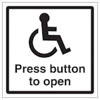Disabled Press Button To Open
