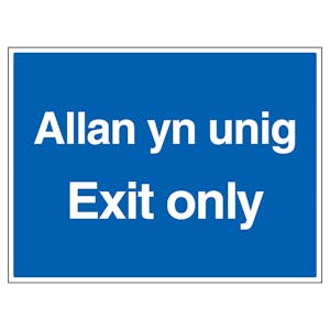 Welsh/English - Exit Only