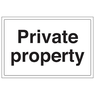 Private Property - Large Landscape
