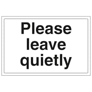 Please Leave Quietly