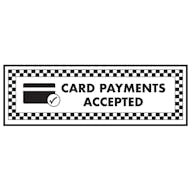 Card Payments Accepted / Card Symbol - Landscape