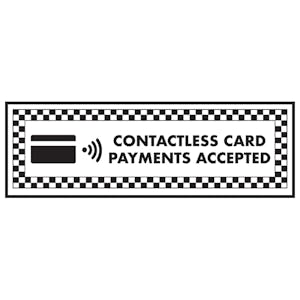 Contactless Card Payments Accepted - Landscape