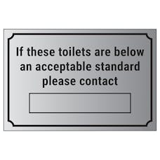 If These Toilets Are Below An Acceptable Standard Please Contact […]