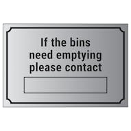 If The Bins Need Emptying Please Contact […]