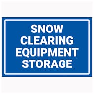 Snow Clearing Equipment Storage