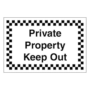 Private Property Keep Out - Large Landscape