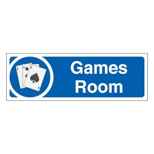 Games Room - Slim Landscape - Blue