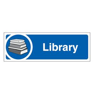 Library - Slim Landscape - Blue
