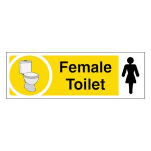 Female Toilet - Slim Landscape - Yellow