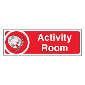Activity Room - Slim Landscape - Red