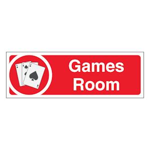 Games Room - Slim Landscape - Red