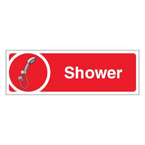 Shower - Slim Landscape - Red