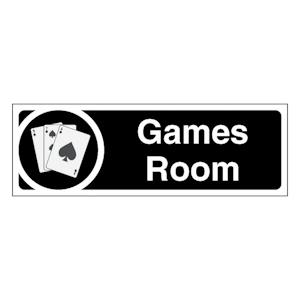 Games Room - Slim Landscape - Black