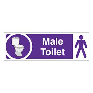Male Toilet - Slim Landscape - Purple