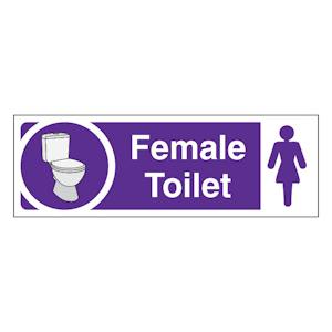 Female Toilet - Slim Landscape - Purple