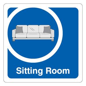 Sitting Room - Square - Blue