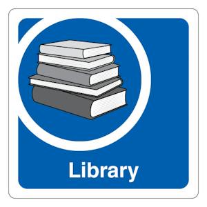 Library - Square - Blue