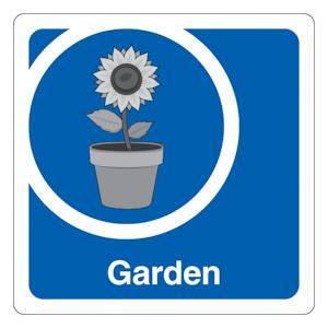 Garden - Square - Blue