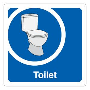 Toilet - Square - Blue