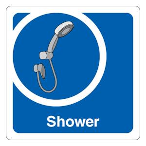 Shower - Square - Blue