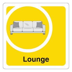 Lounge - Square - Yellow
