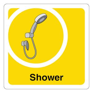 Shower - Square - Yellow