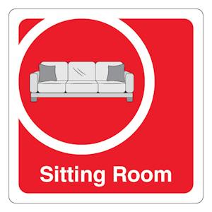 Sitting Room - Square - Red