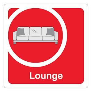 Lounge - Square - Red