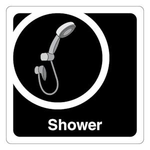Shower - Square - Black
