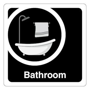 Bathroom - Square - Black