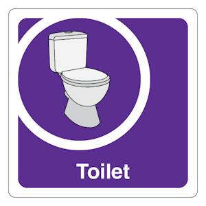 Toilet - Square - Purple