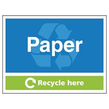 Paper Recycle Here