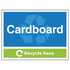Cardboard Recycle Here