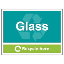 Glass Recycle Here