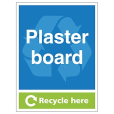 Plasterboard Recycle Here - Portrait