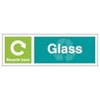 Glass Recycle Here - Landscape