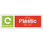 Plastic Recycle Here - Landscape
