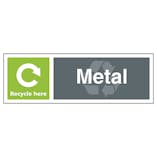 Metal Recycle Here - Landscape