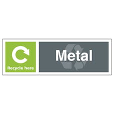 Metal Recycle Here - Landscape