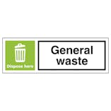 General Waste Dispose Here - Landscape